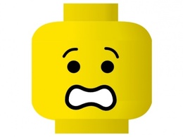 Lego Smiley Scared clip art
