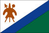 Lesotho (until 2006) Vector Flag