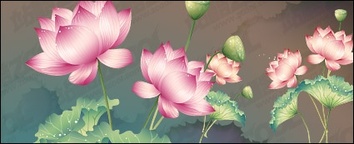 Lotus theme vector material Preview
