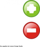 Lumen Red Green Glass Icons Button Buttons Desi Minus Plus Cancel Des Yessubmit Preview