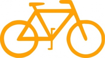 Transportation - Lunanaut Bicycle Sign Symbol clip art 