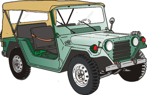 M151 Utility Vehicle Vector Preview