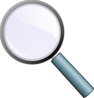 Objects - Magnifying Glass clip art 