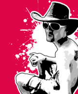 Human - Man with Hat and Sunglasses Vector 
