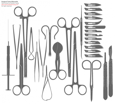 Medical Tools Silhouette Preview