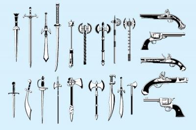 Medieval Weapons Vector Pack Preview
