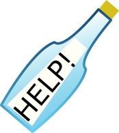 Message In A Bottle clip art