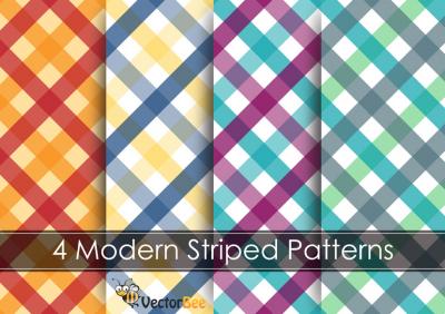 Modern Striped Vector Pattern Preview