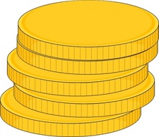 Money Stack Of Coins clip art