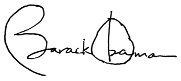 Most powerful autograph in the world. Barack Obama Vector Preview
