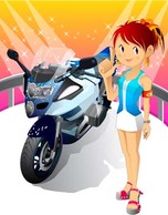 Motorcycle girl 2 Preview