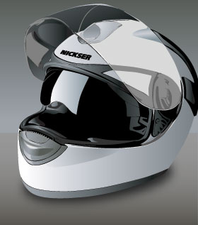 Motorcycle Helmet Vector Preview