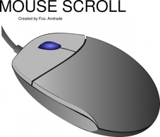 Objects - Mouse Scroll clip art 