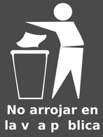 Mozart Ar Spanish Trash Bin Sign clip art Preview