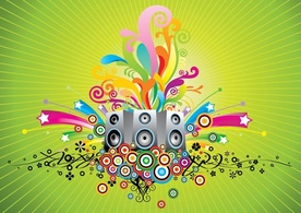 Music Speakers Vector Preview