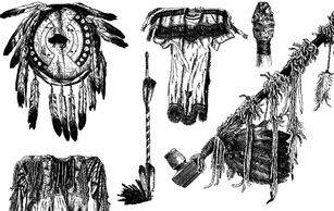 Native American Object Vectors Preview