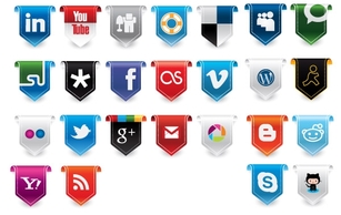 New Social Media Vector Icons Preview