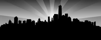 New York Skyline Free Vector Graphic Preview