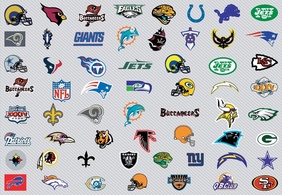 NFL Team Vector Logos Preview