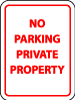 No Parking Private Property Preview