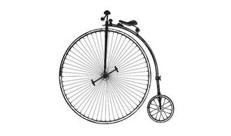 Vintage - Old Fashioned Bicycle Vector 