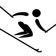 Olympic Sports Alpine Skiing Pictogram clip art Preview