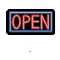 Open Neon Sign Preview