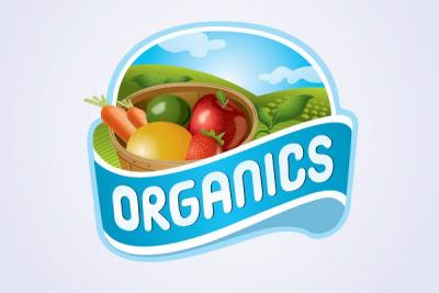 Organic Farm Logo Label