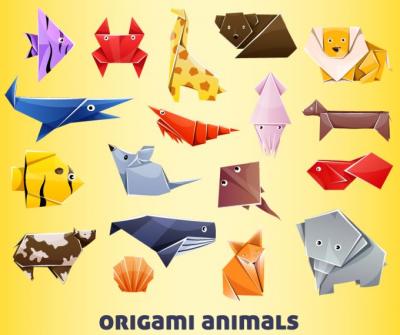 Origami Animals Vector Preview