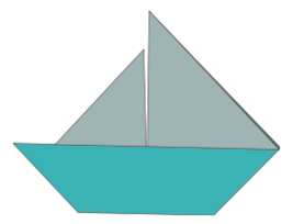 Origami sailboat Preview