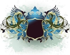 Ornate heraldic shield Preview