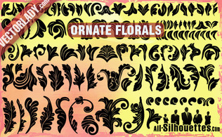 Ornate Vector Florals Preview