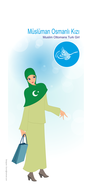 Human - Ottomans, Turk, Muslim Girl Vector 