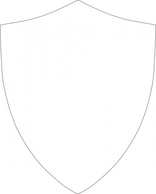 Military - Outline Shield Protection Border Arms Inset 