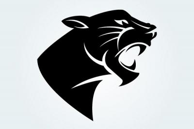 Panther Head Vector Silhouette Preview