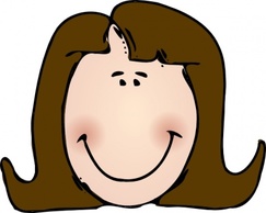 Cartoon - People Lady Woman Face Person Cartoon Bodypart Worldlabel Theresaknott Smiling Ladyface 