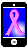 Phone With Pink Ribbon