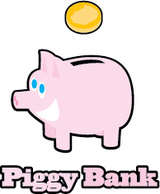 Business - Piggy Bank Vector 
