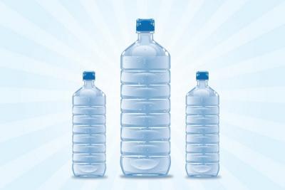 Plastic Water Bottle Vector