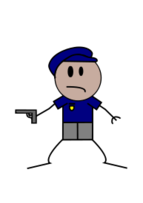 Police Stick Figure Preview