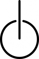 Signs & Symbols - Power Symbol clip art 