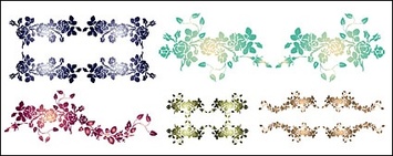 Practical lace pattern vector material Preview