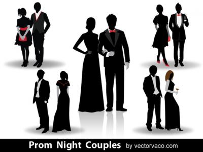 Prom Night Couples Silhouettes Preview