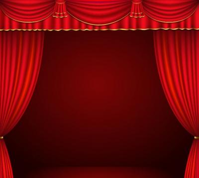 Red Curtain Vector Preview