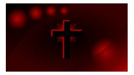 Red Glowing Cross Wallpaper Preview