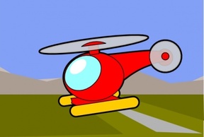 Red Green Cartoon Plane Fly Helicopter Chopper Preview