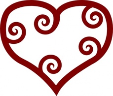 Red Heart Maori Hearts Valentine Preview