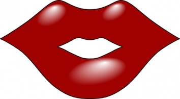 Red Lips clip art Preview