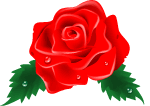 Red Rose Vector Clip Art Image