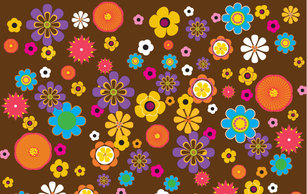 Retro flowers pattern Preview